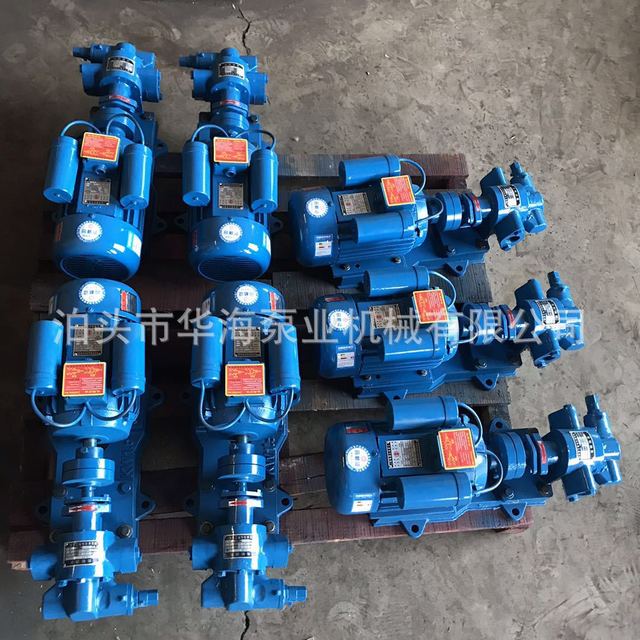 华海泵业2CY-1.1/1.45齿轮泵 卫生级不锈钢齿轮泵 工业型齿轮油泵 润滑油输送泵 增压泵1.5KW  20口径