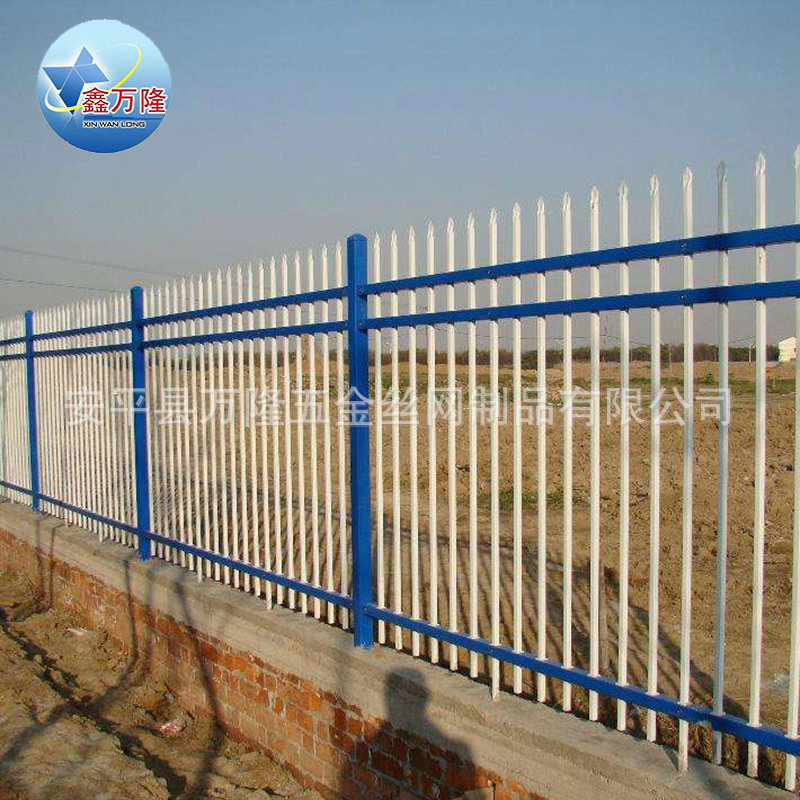 学校围墙锌钢防护栏 工厂铁艺栏杆 定做小区围栏示例图8