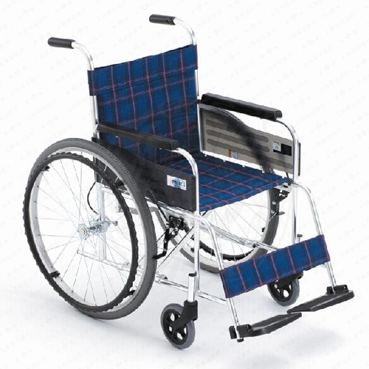 批发MiKi三贵轮椅MPT-47 轻便折叠 免充气老人残疾人代步车包邮