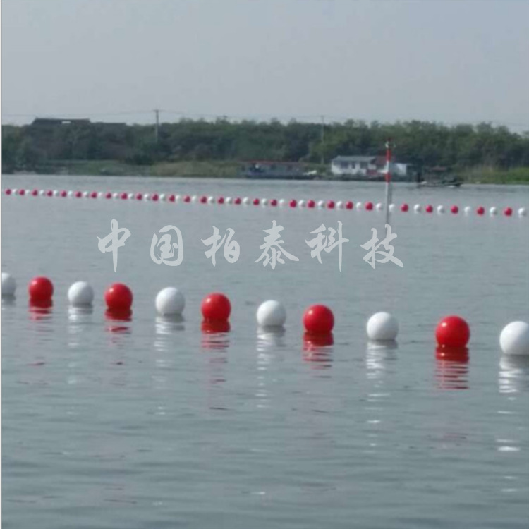 水库隔离围栏浮球 80cm塑料浮标球 生产厂家示例图4