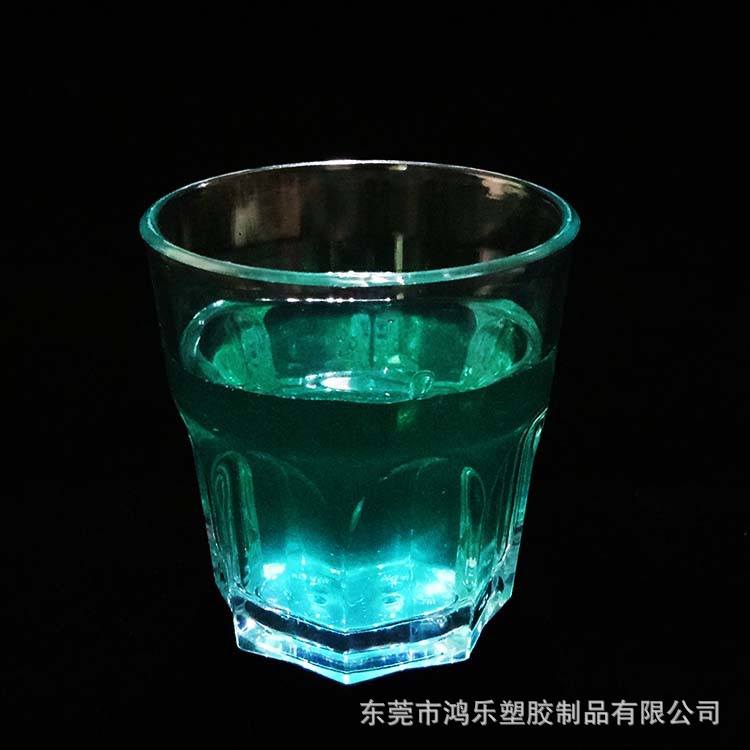 东莞5安士塑料烈酒杯鸿乐厂家直销PS透明塑料杯八角杯示例图8
