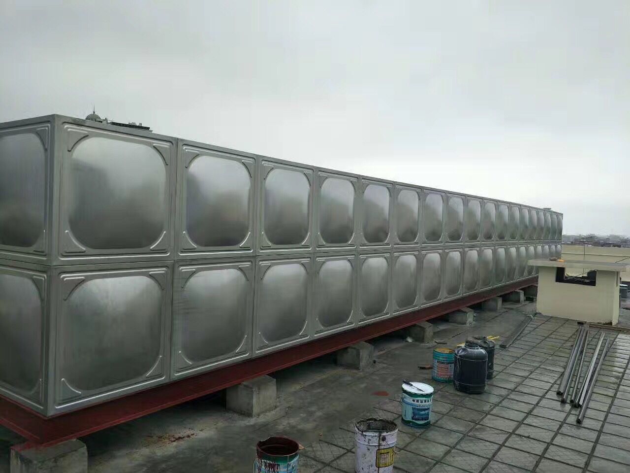 深圳绿环宇不锈钢组合消防水箱，不锈钢生活水箱