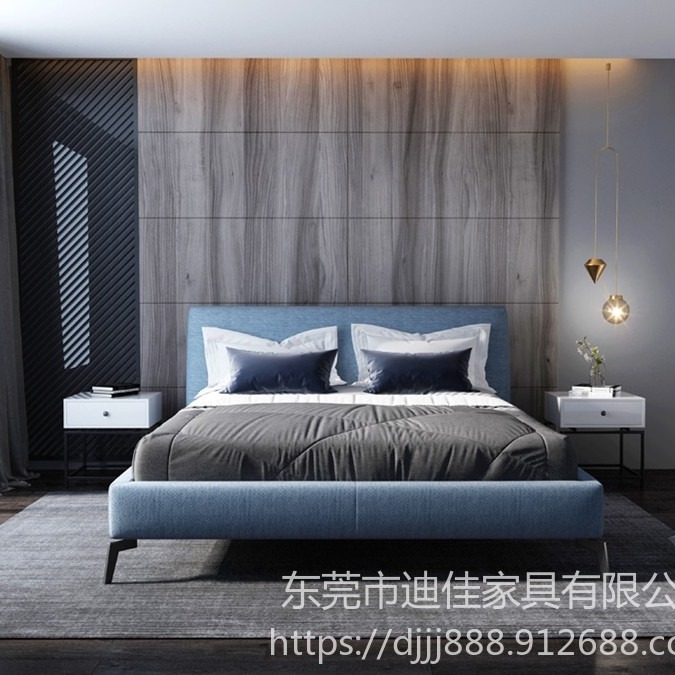 上海网红床和柜全套 酒店床 公寓双人床 现代简约双人床主卧小户型真皮床 北欧皮艺床 柜子可定制