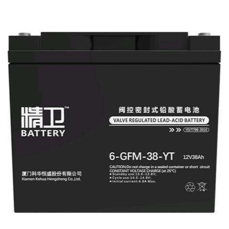 精卫蓄电池6-GFM-38-YT 科华精卫蓄电池12V38AH 精卫UPS蓄电池