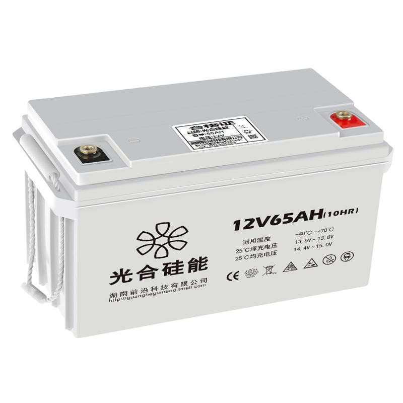 光合硅能电池12V65AH 免维护铅酸蓄电池 直流屏 后备电源 风能 通讯设备用电池