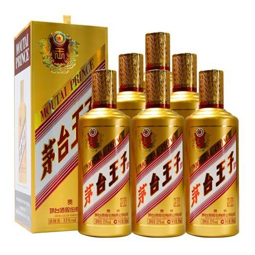 低价销售王子酒//mao台金王子53//金王子规格 500ml*6瓶 09图片