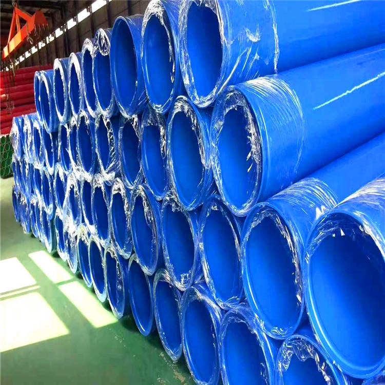 环保型涂塑钢管厂家 输水用内外涂塑复合钢管 大口径排水用涂塑钢管 附着性能好