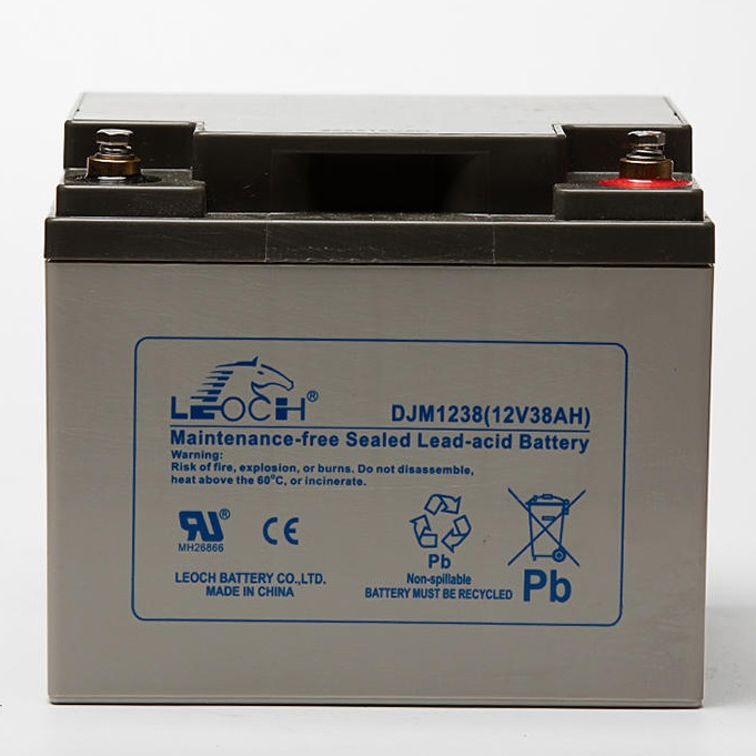 理士蓄电池DJM1238 ups电源电池12V38AH 铅酸免维护直流屏电瓶 厂家报价