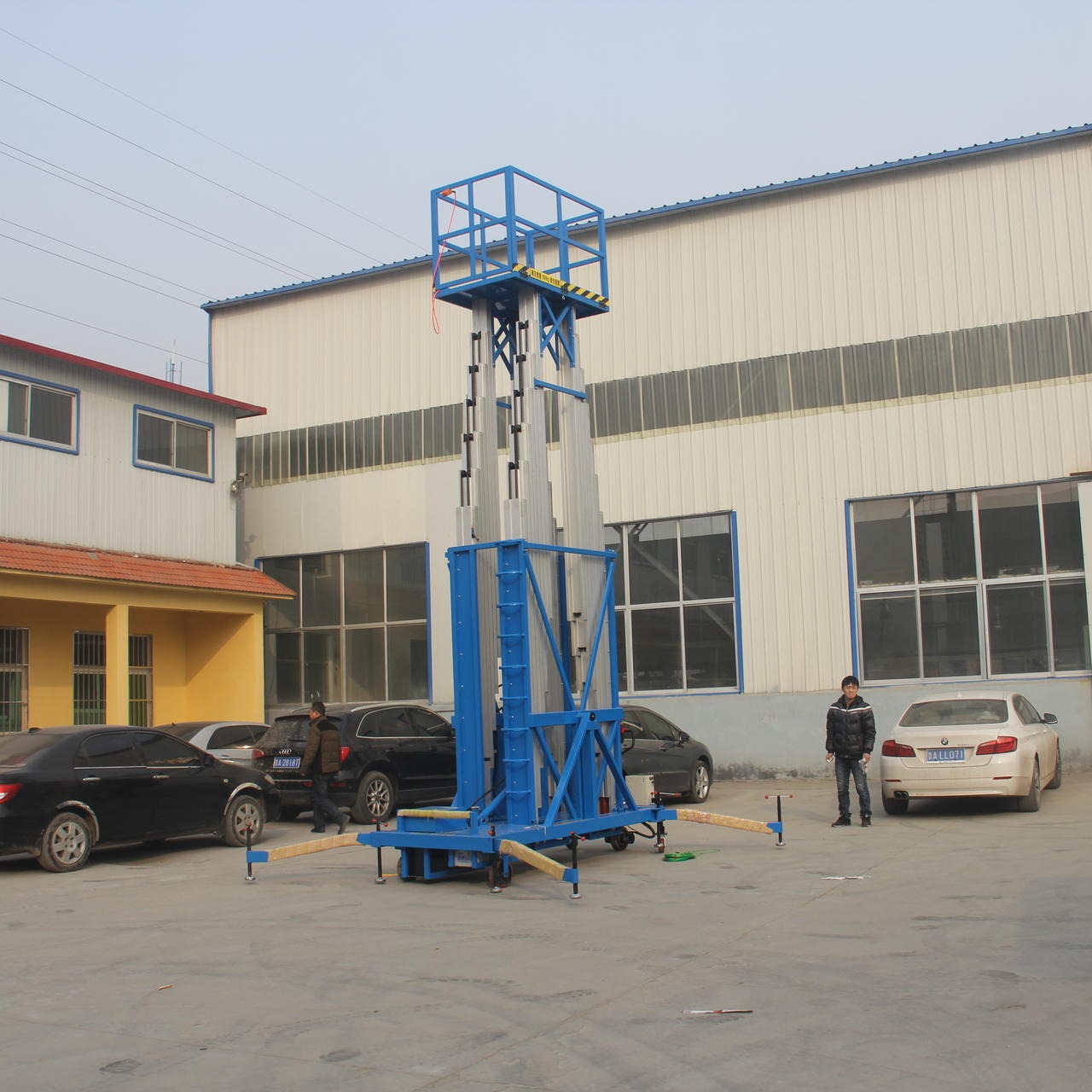 常规铝合金升降梯 齐齐哈尔市登高作业机械 6米单人高空作业平台 启运厂家直销