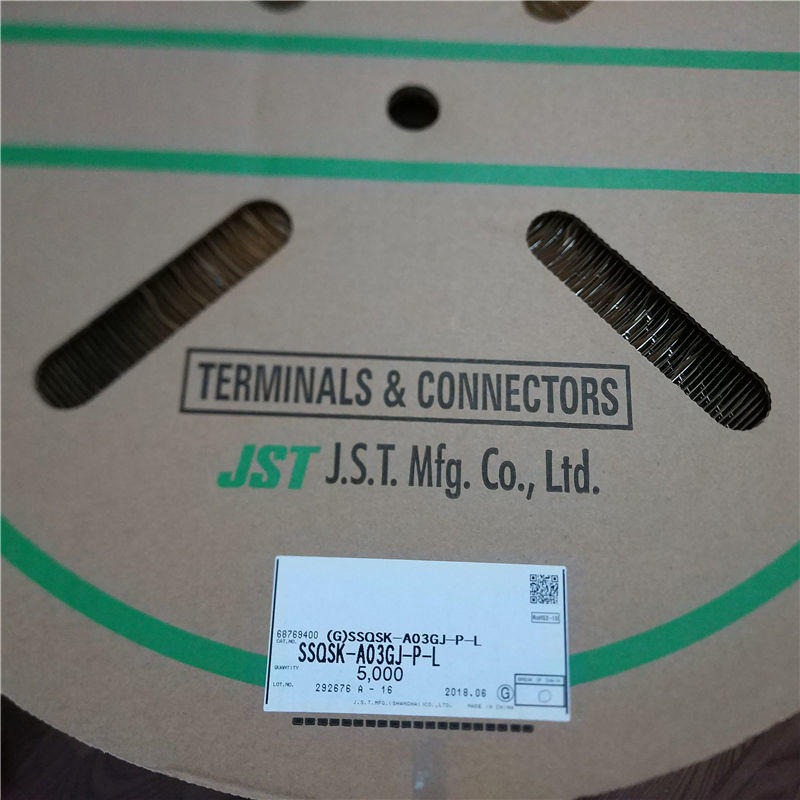 JST/压着端子 SSQSK-A03GJ-P-L JST接插件   汽车连接器 原装现货图片
