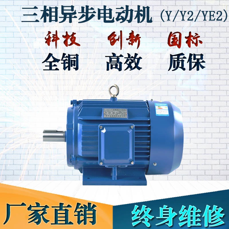 苏玛电机厂家YE2 160M2-8 5.5KW三相异步电动机交流380v 马达电机水泵