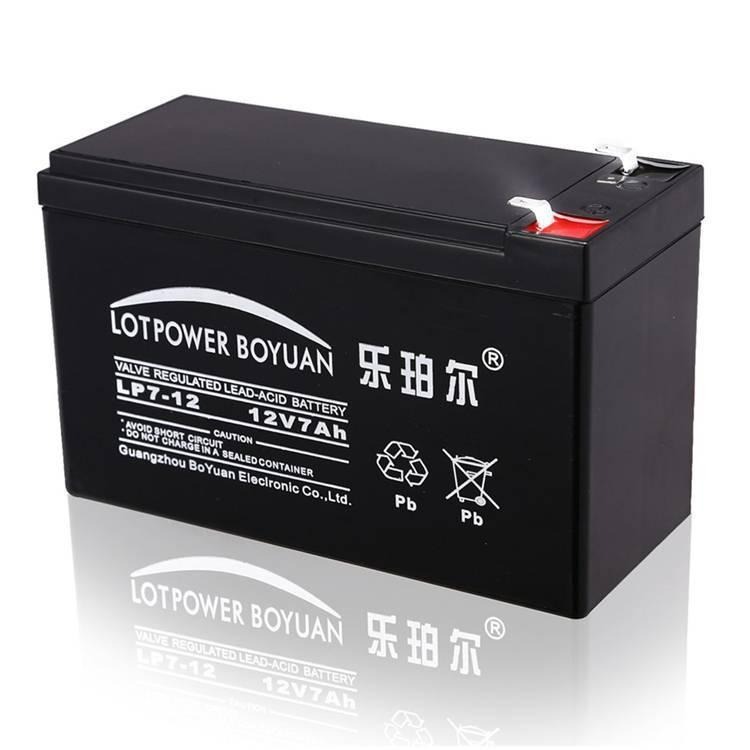乐珀尔LOTPOWER蓄电池LP7-12 12V7AH机房配套 UPS电源配套乐泊尔蓄电池