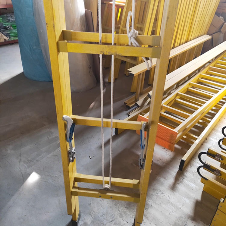 伸缩梯钢升降梯 JYT电工程梯 绝缘质保升降 智科工程单面长直梯