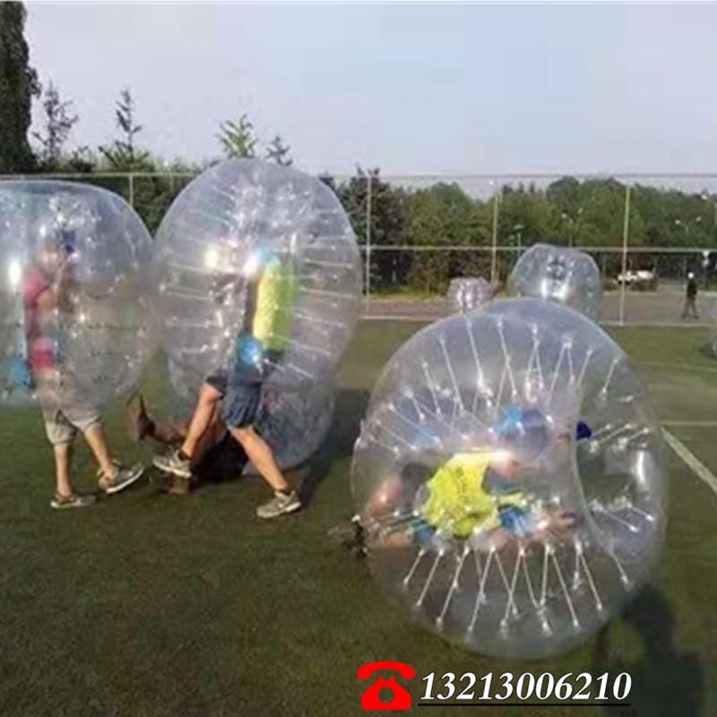 成人互动游戏充气碰碰球 草地趣味道具 1.2米 1.5米充气碰碰球 冲气碰撞球图片