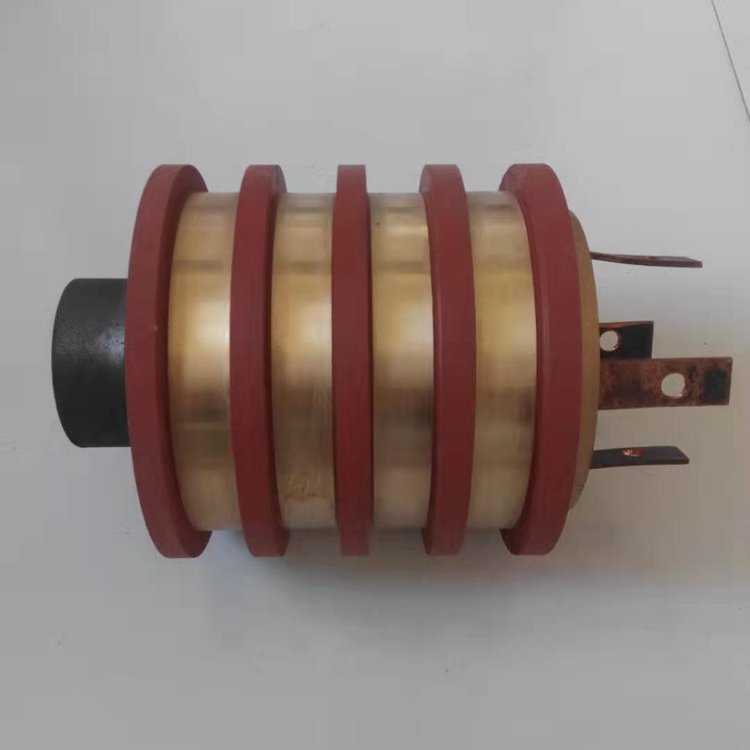 大电流发电机高压集电环 旋转导电铜大碳刷滑环可非标定制