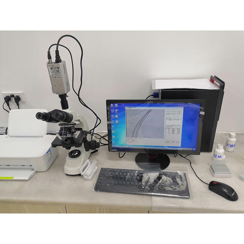 纤维细度仪  YG002C型羊毛细度分析仪 新纺  纤维成分分析仪图片