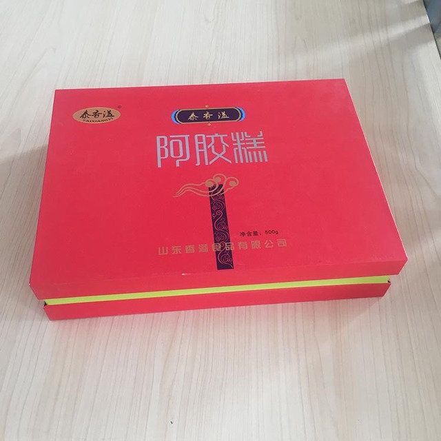 阿胶糕密度板包装盒精裱礼品盒食品包装盒子山东厂家直供定制