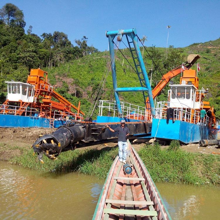 内河清淤船 环保挖泥船 电动内河清淤船 如信绞吸船