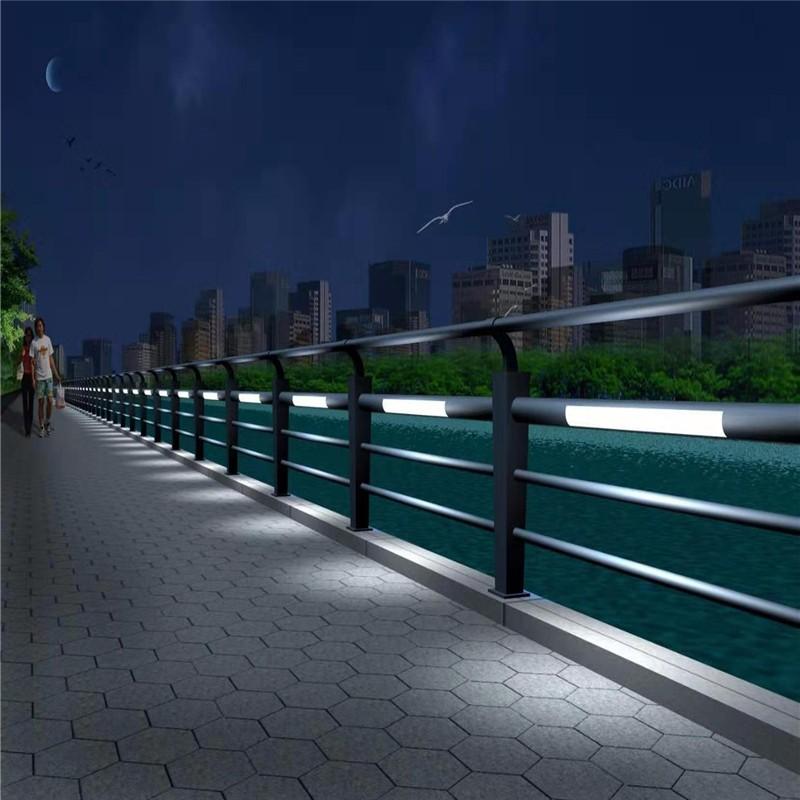 聊城不锈钢河道栏杆不锈钢河道防护栏杆图片