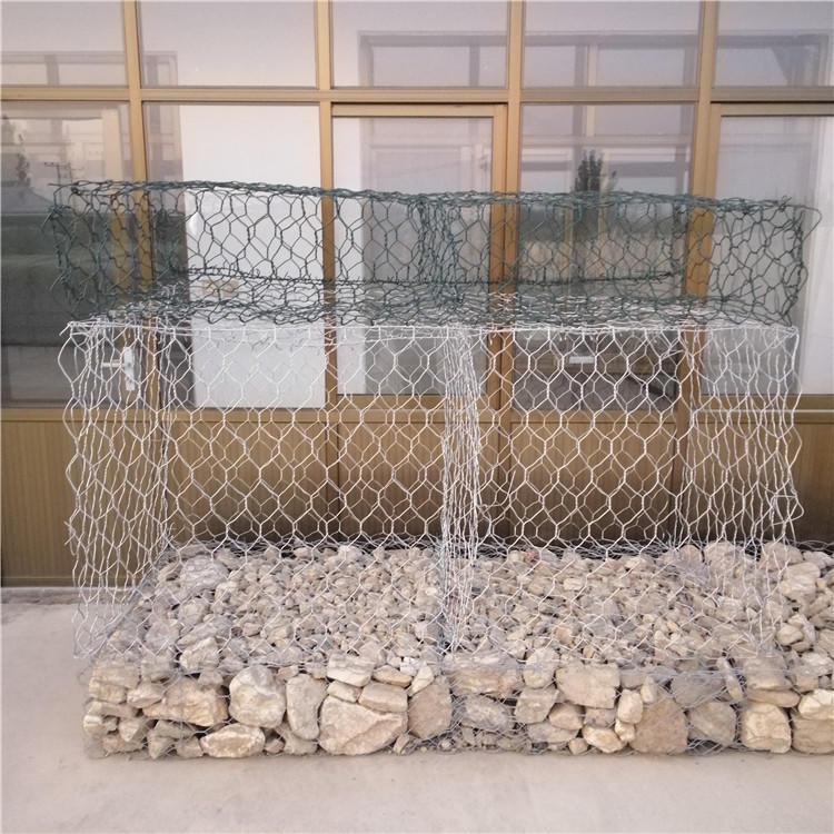 石笼护坡网 铅丝网片 包塑铅丝石笼 安平泰同格宾网实体厂家生产图片