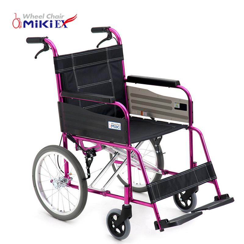 批发MiKi三贵轮椅MC-43K 轻便折叠 时尚老人残疾人代步车