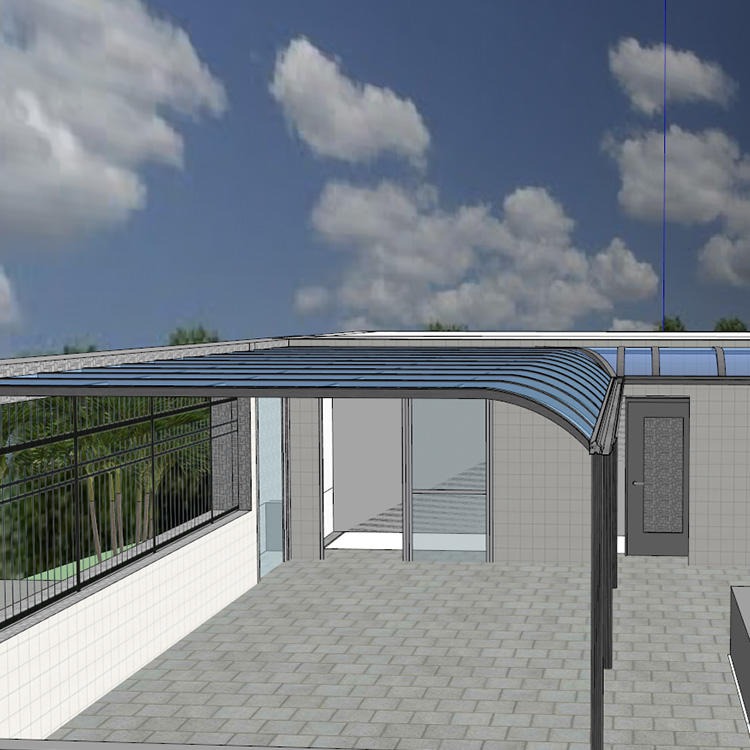 莜歌厂家定做 铝合金遮阳雨棚 别墅铝合金雨棚 阳台透明遮铝合金雨棚