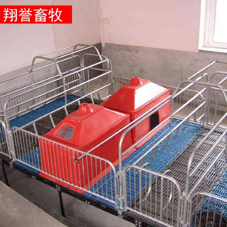 潮州 复合材料母猪产床 定位栏热镀分娩床 保育床双体限位栏 翔誉畜牧