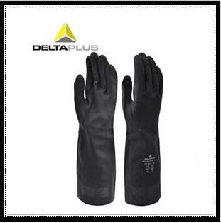 DELTA/代尔塔 防化手套耐酸碱手套 201510 氯丁橡胶手套 VE510劳保手套图片