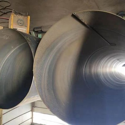 大口径螺旋缝焊接钢管厂家 国标大直径焊接钢管在线生产 工期短