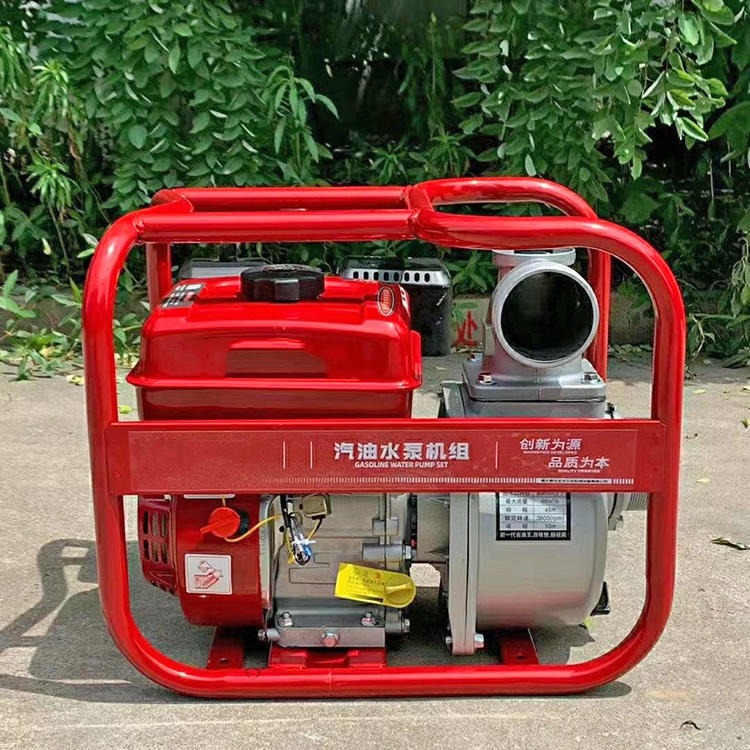 供应机组式汽油自吸泵 直连铝泵体高压双叶轮自吸泵 灌溉农用柴油抽水机价格