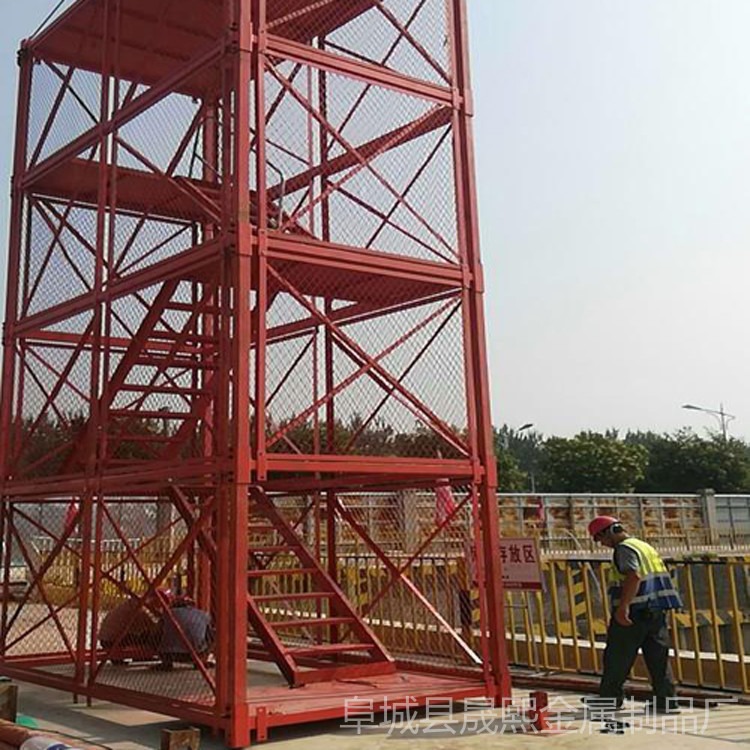 桥梁安全爬梯 框架式梯笼 晟熙 批发出售 建筑梯笼 安全梯笼