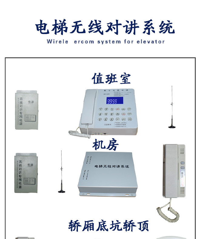 品牌电梯无线对讲系统YF-0128 三五方通话生产厂家 批量定制电梯示例图1