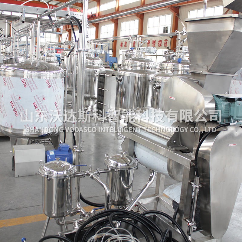 整套榴莲饮料生产线设备价格 小型榴莲果汁饮料灌装设备厂家