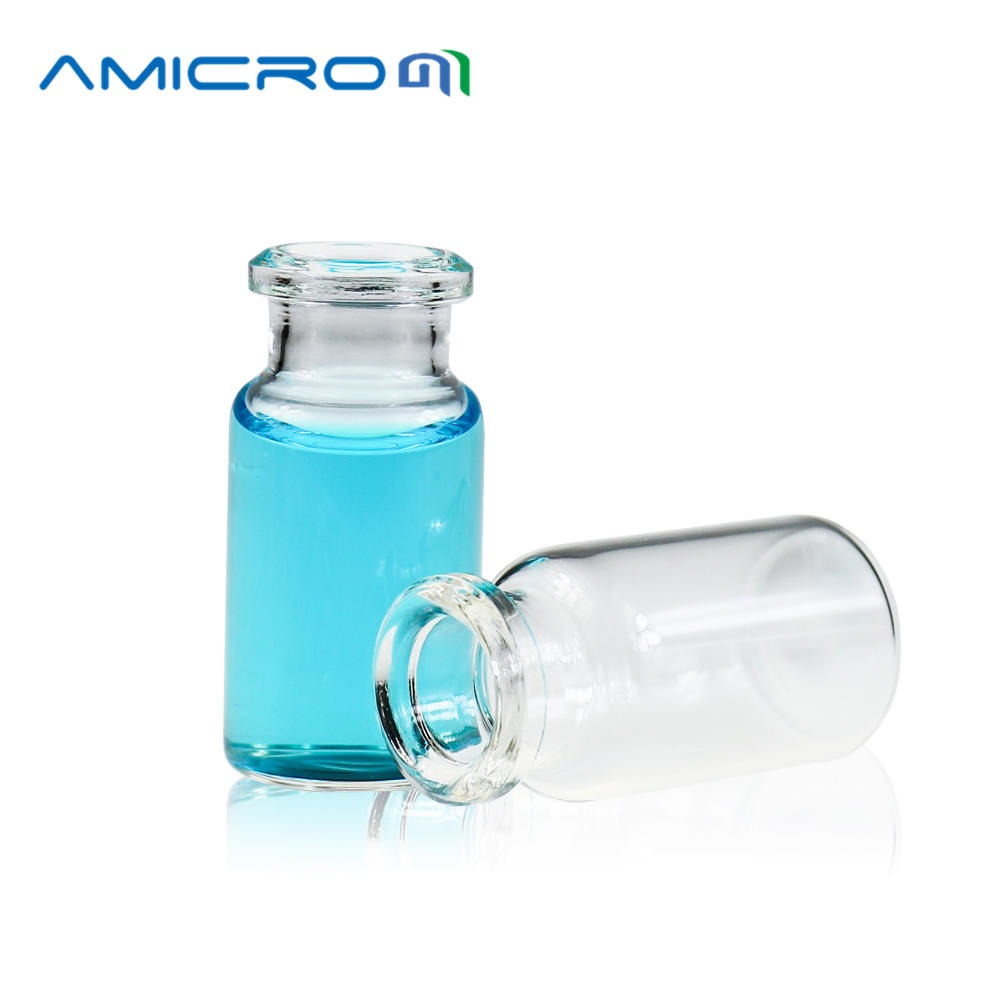 Amicrom实验室6ML钳口玻璃顶空进样瓶20mm取样瓶透明前处理瓶子钳口顶空瓶 100只B-6ML-20-V1002图片