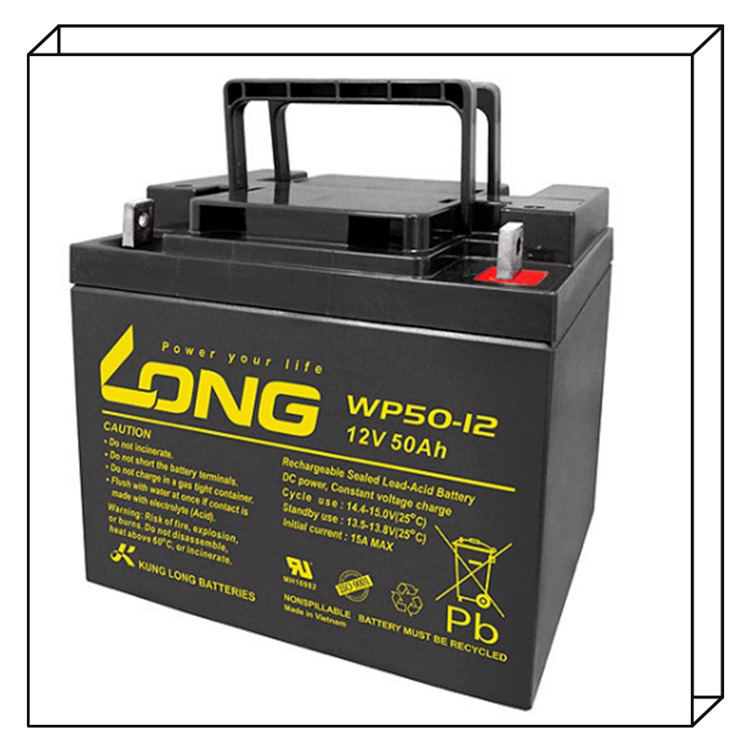 LONG广隆蓄电池WP50-12阀控式铅酸蓄电池12V50AH光伏储能电池 台湾广隆蓄电池图片