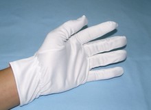 【厂家批量供应】  超细纤维白色无尘布手套示例图6