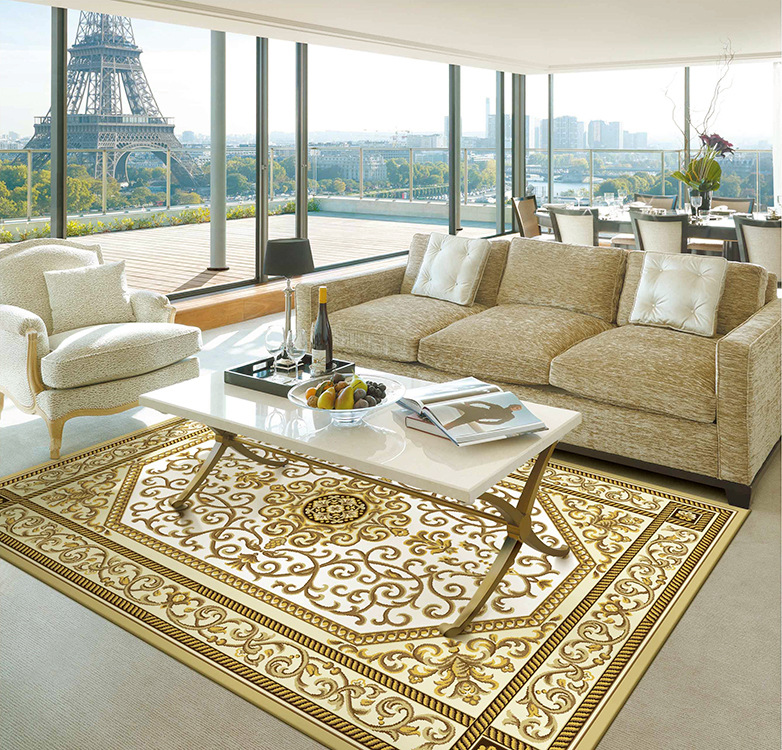 开利地毯 家用块毯 时尚现代简约风格 立体毯面 金银丝时尚地毯示例图16