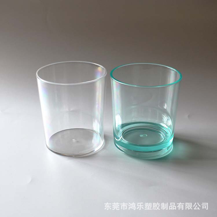 AS透明直身塑料杯9oz塑胶直筒果汁杯环保塑胶水杯厂家现货批发示例图11