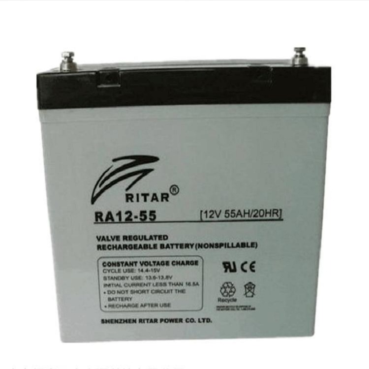 瑞达蓄电池RA12-55 12V55AH 交流稳压 UPS电源 直流屏电源