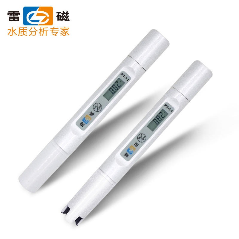 上海雷磁PT-11酸碱测试笔手持式酸度计PH仪实验水质测试笔图片