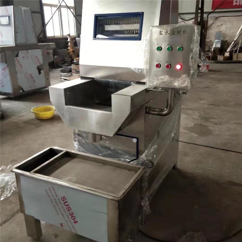 厂家供应80针盐水注射机 肉类带骨腌制注射设备 烤鸭腌制机器图片