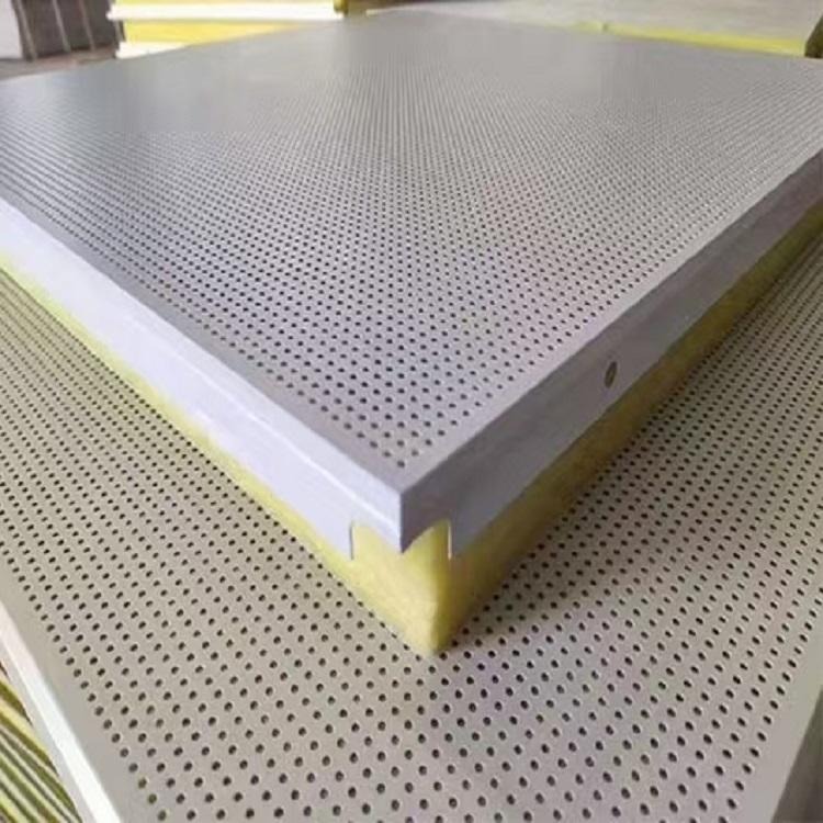 步步昇穿孔吸音板 支持定做  4公分电梯井吸音板  铝箔玻璃棉板