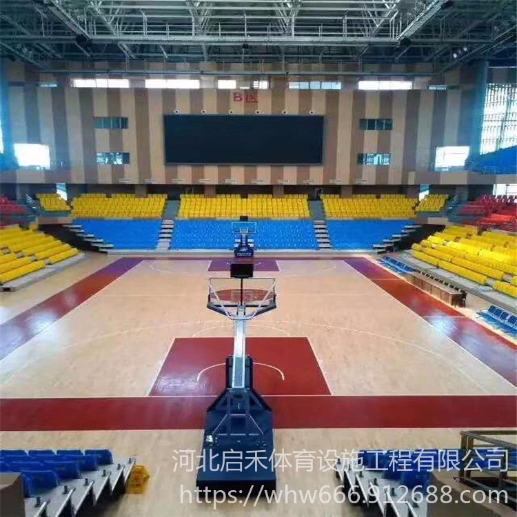 上海篮球馆木地板  启禾体育  运动木地板生产厂家  库存批发