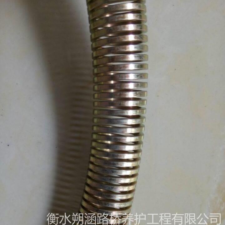 朔涵 螺旋裹丝管 沥青渗水弹簧钢管 可弯曲弹簧钢管 弹簧钢管