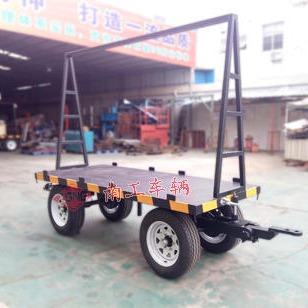 南工平板拖车厂家订制2T小型双项牵引平板拖车