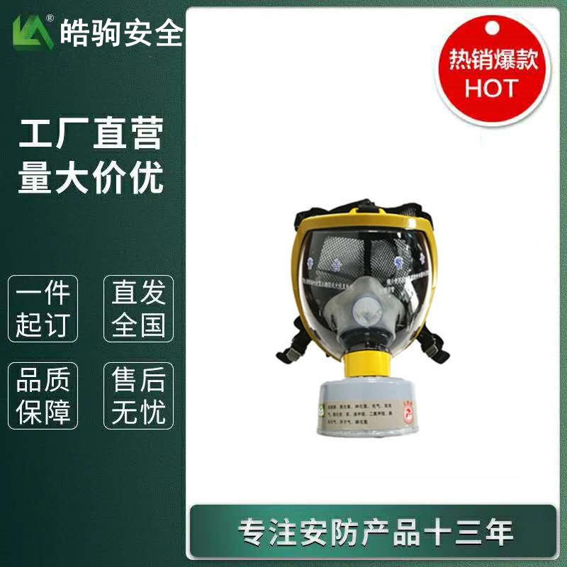 皓驹 HJF05 安全大视野防毒面具  便携式全面型过滤式呼吸防护器 GB2890-2009  防毒气全面罩