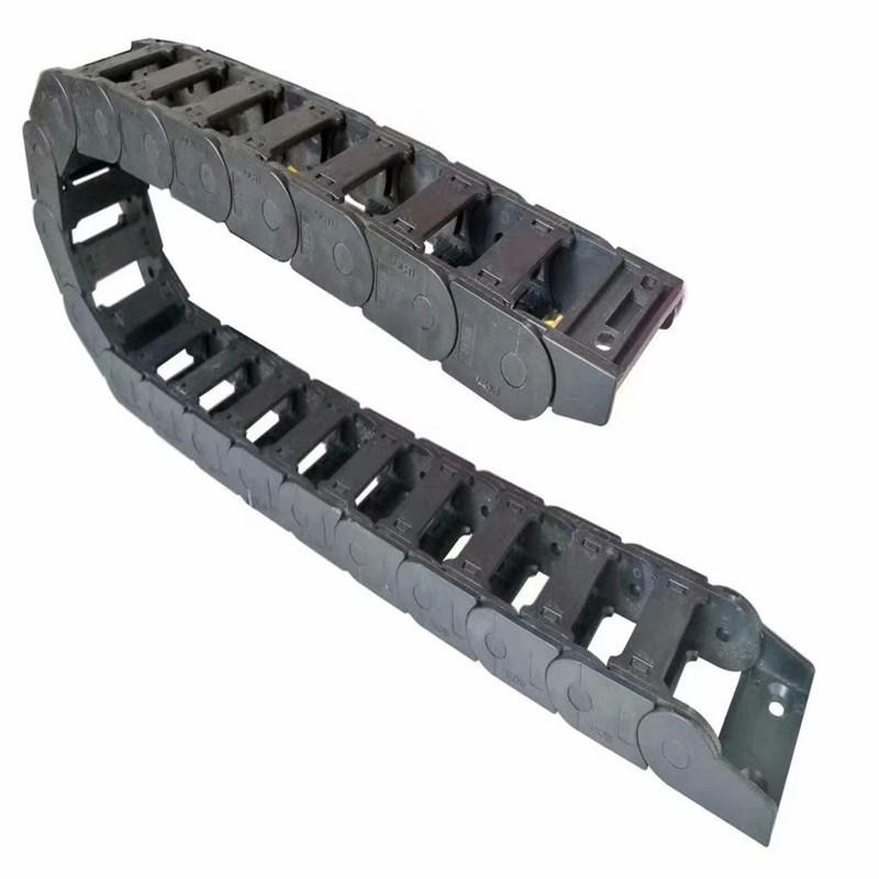 厂家生产雕刻机塑料拖链 桥式工程耐磨塑料拖链 机床封闭尼龙拖链