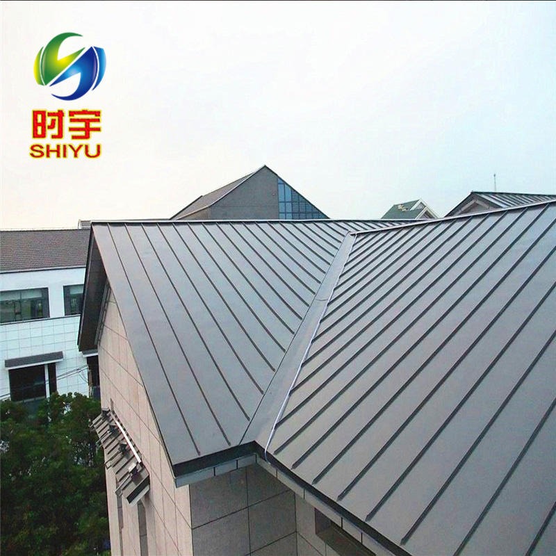铝镁锰板 时宇厂家生产 灰色25-430矮立边金属屋面板