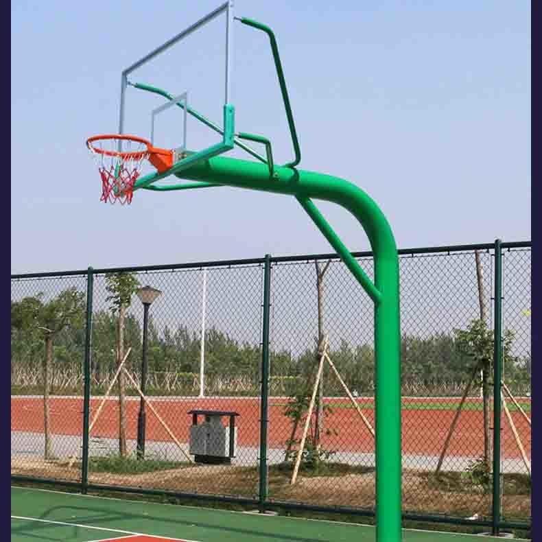 篮鲸屋顶房顶篮球架 武汉仿液压篮球架厂家 可升降篮球架 手动篮球架