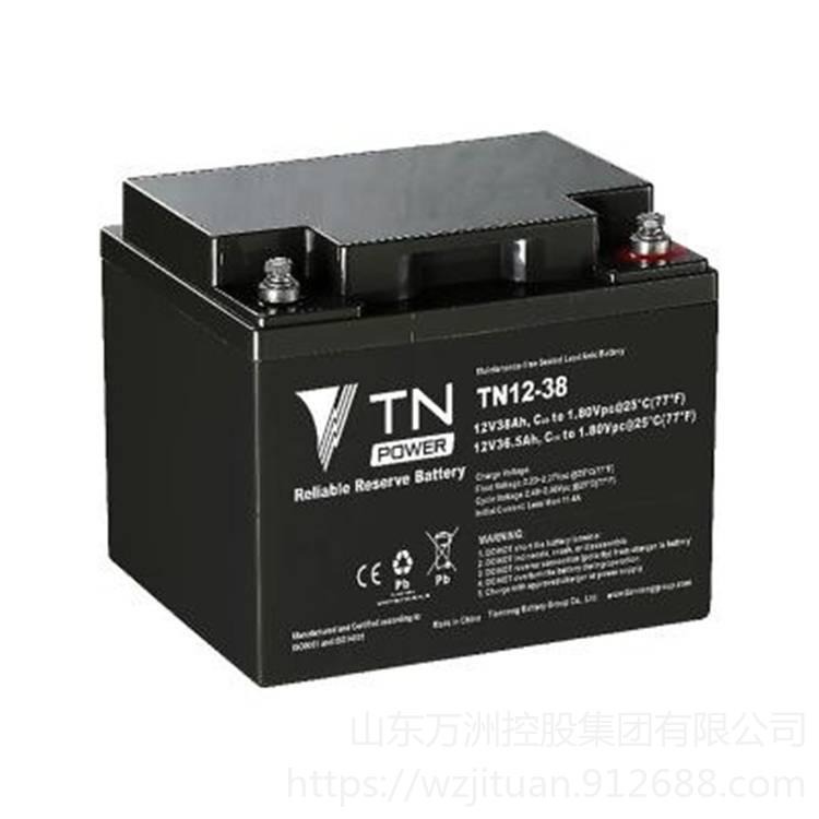 天能蓄电池TN12-38 12V38AH天能工业蓄电池 应急电源UPS后备蓄电池 现货直销